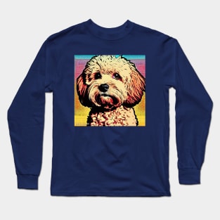 Poodle Cross Pop Art Long Sleeve T-Shirt